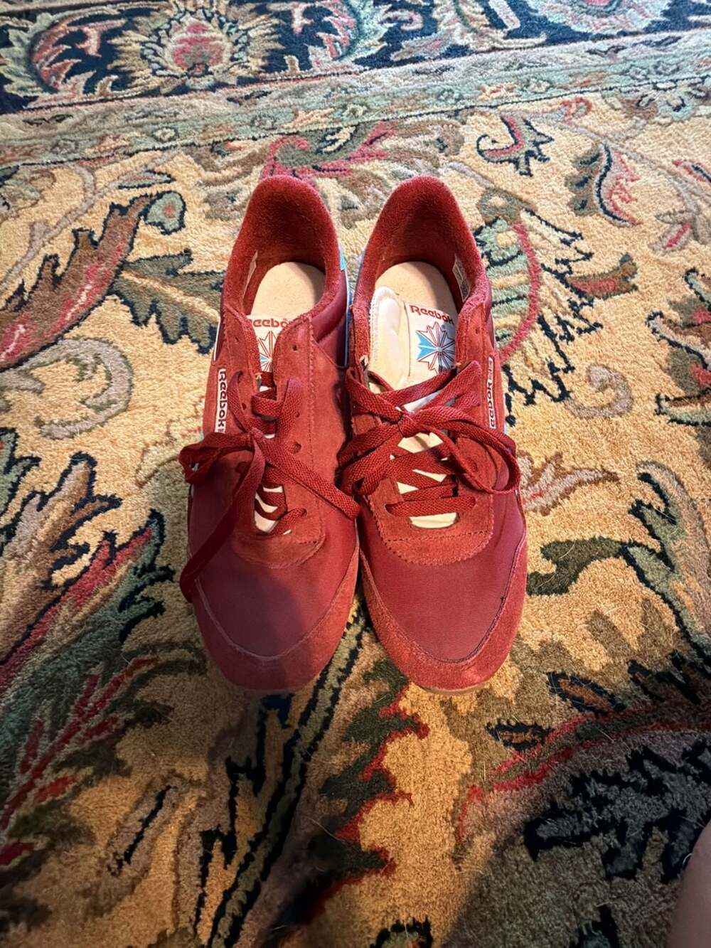 Reebok Classic AZ Size 11 Red Blue Retro Running Sneakers